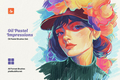 Oil Pastel Brushes All Apps