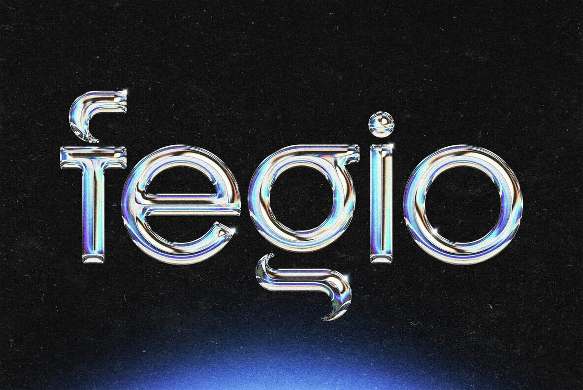 Metal Prism Chrome Text and Logo Effect 4