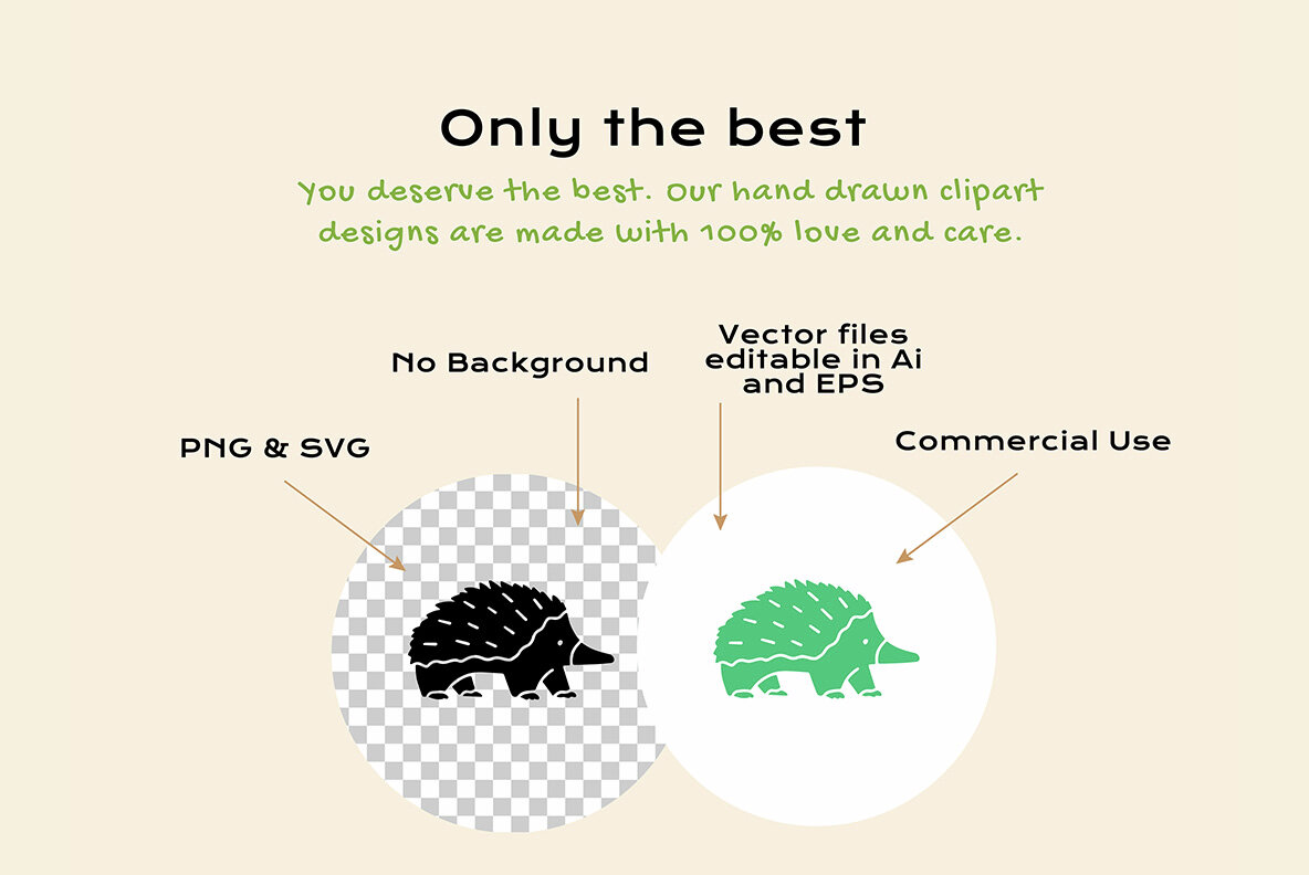 Aussie Animals Linocut Clipart 6