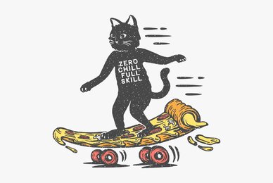 Pizza Cat Skateboard