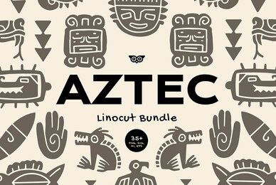Aztec Linocut Bundle