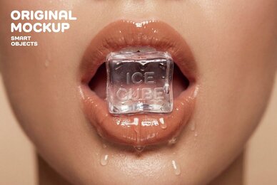 Ice Cube Mockup