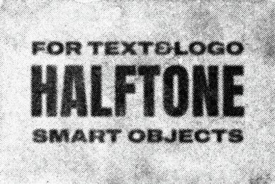 Grunge Halftone Text and Logo Effect