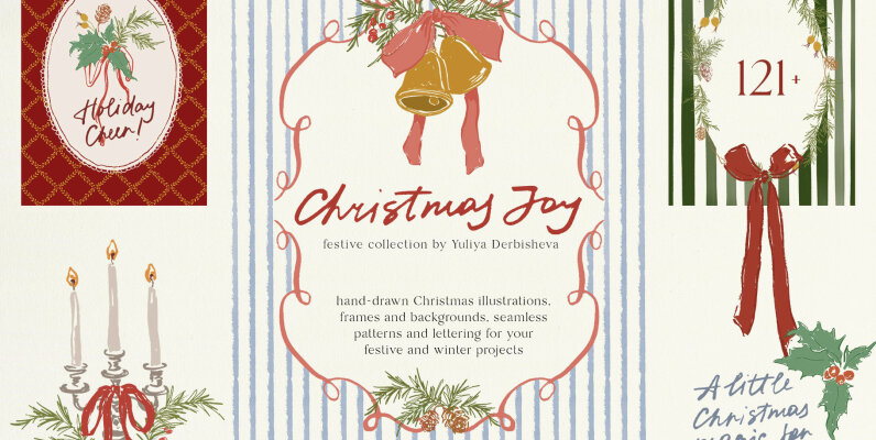 Christmas Joy   Hand Drawn Backgrounds