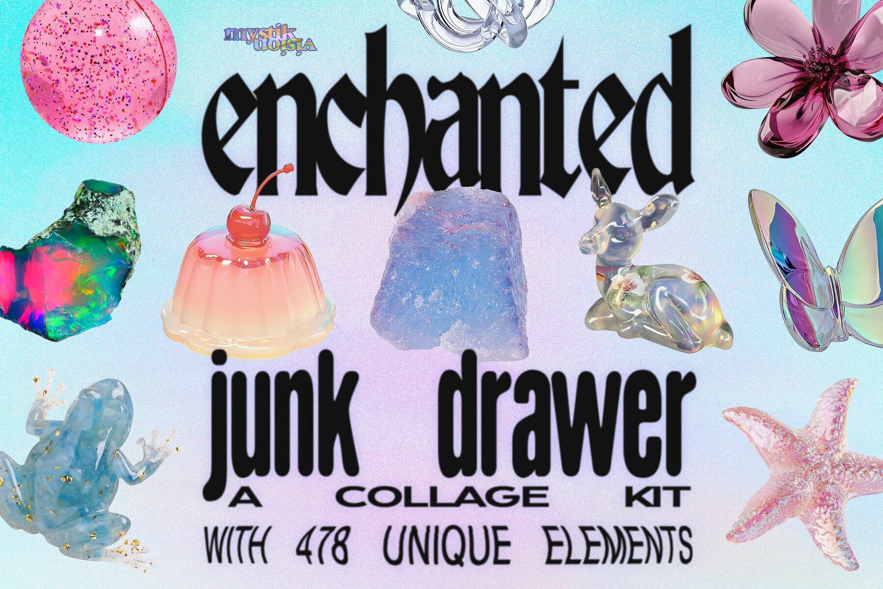 Enchanted Junk Drawer Collage Kit 1