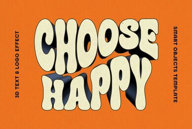 Retro 3D Text and Logo Effect