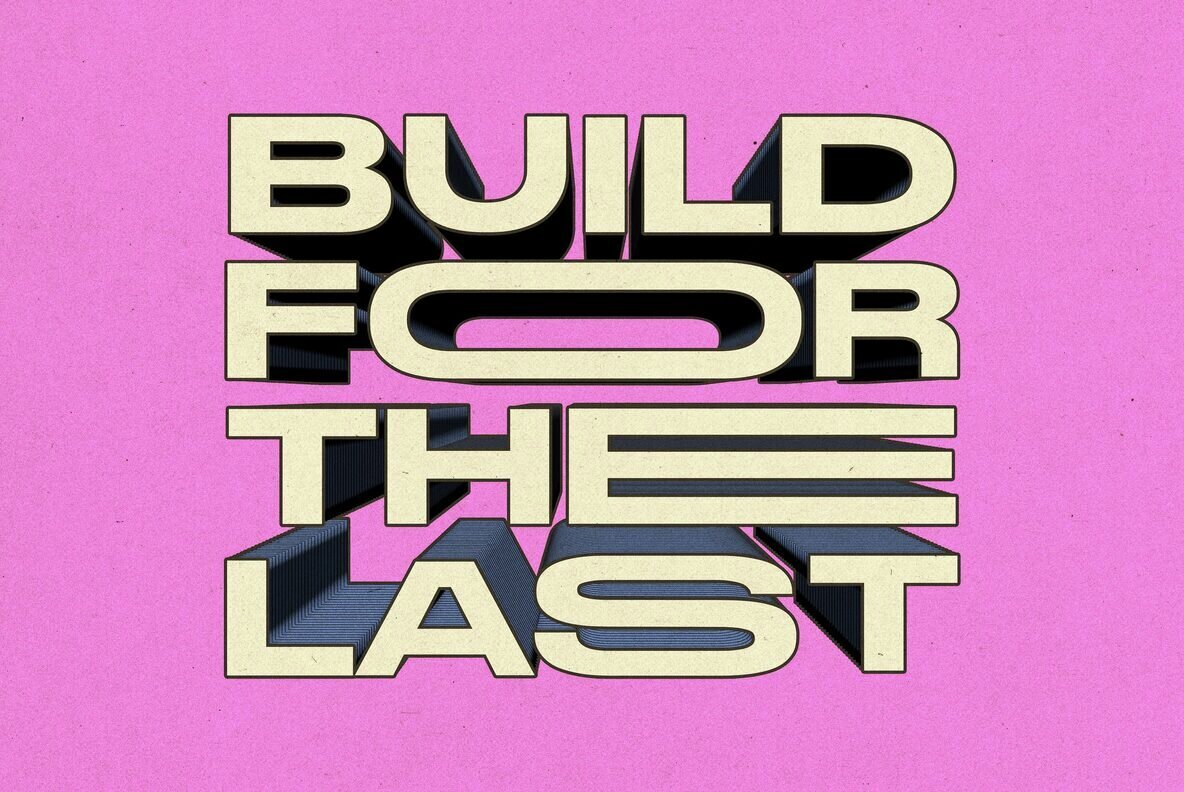 Retro 3D Text and Logo Effect 2