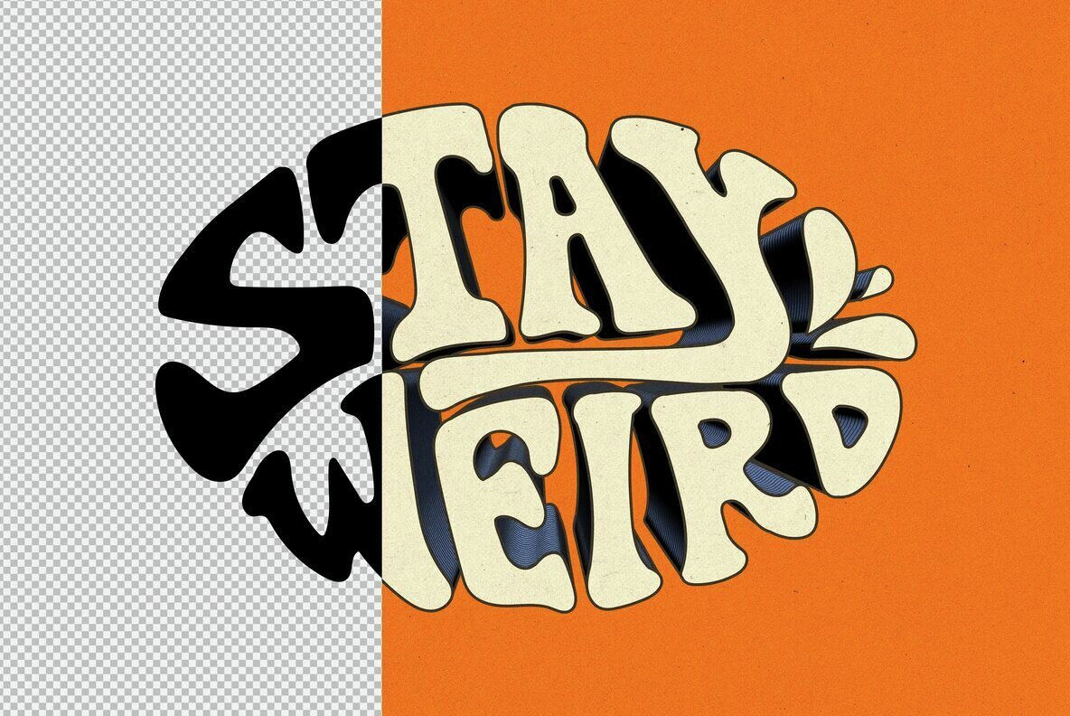 Retro 3D Text and Logo Effect 3