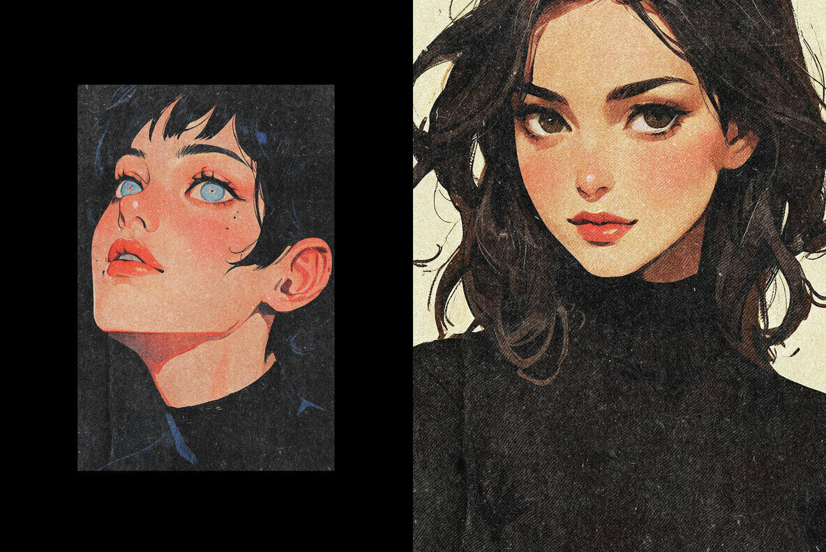 Bright Print Halftone Effect 4