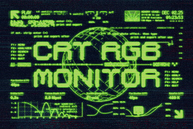 CRT Glowing Screen Text Effect