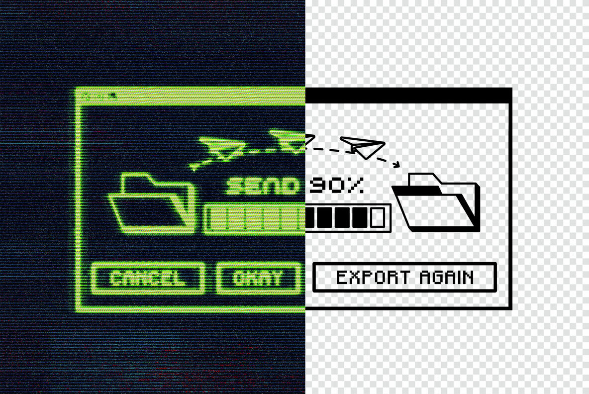 CRT Glowing Screen Text Effect 2