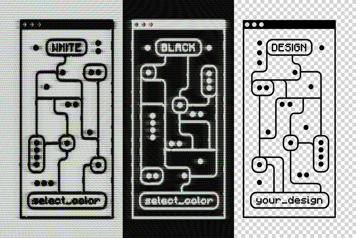 Inverted CRT Screen Text and Logo Effect 2