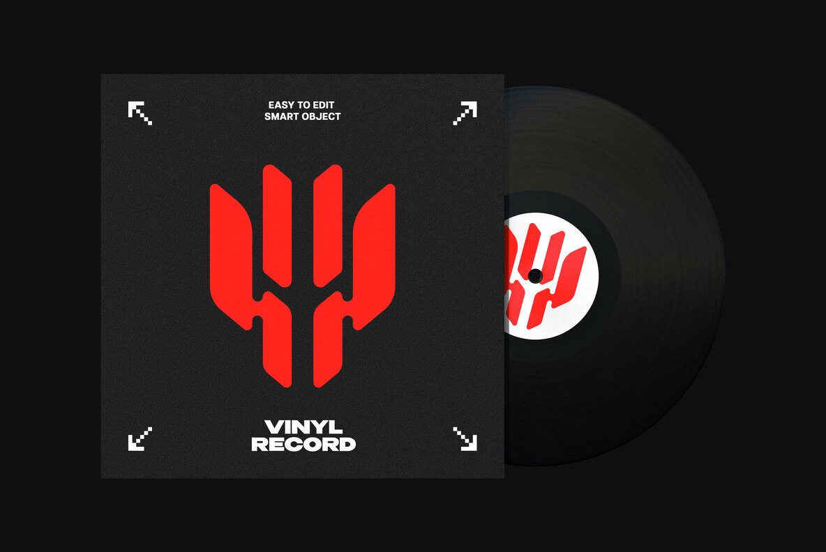 Vinyl Disc Mockup 5