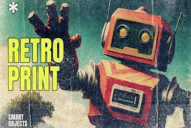 Grunge Retro Print Effect