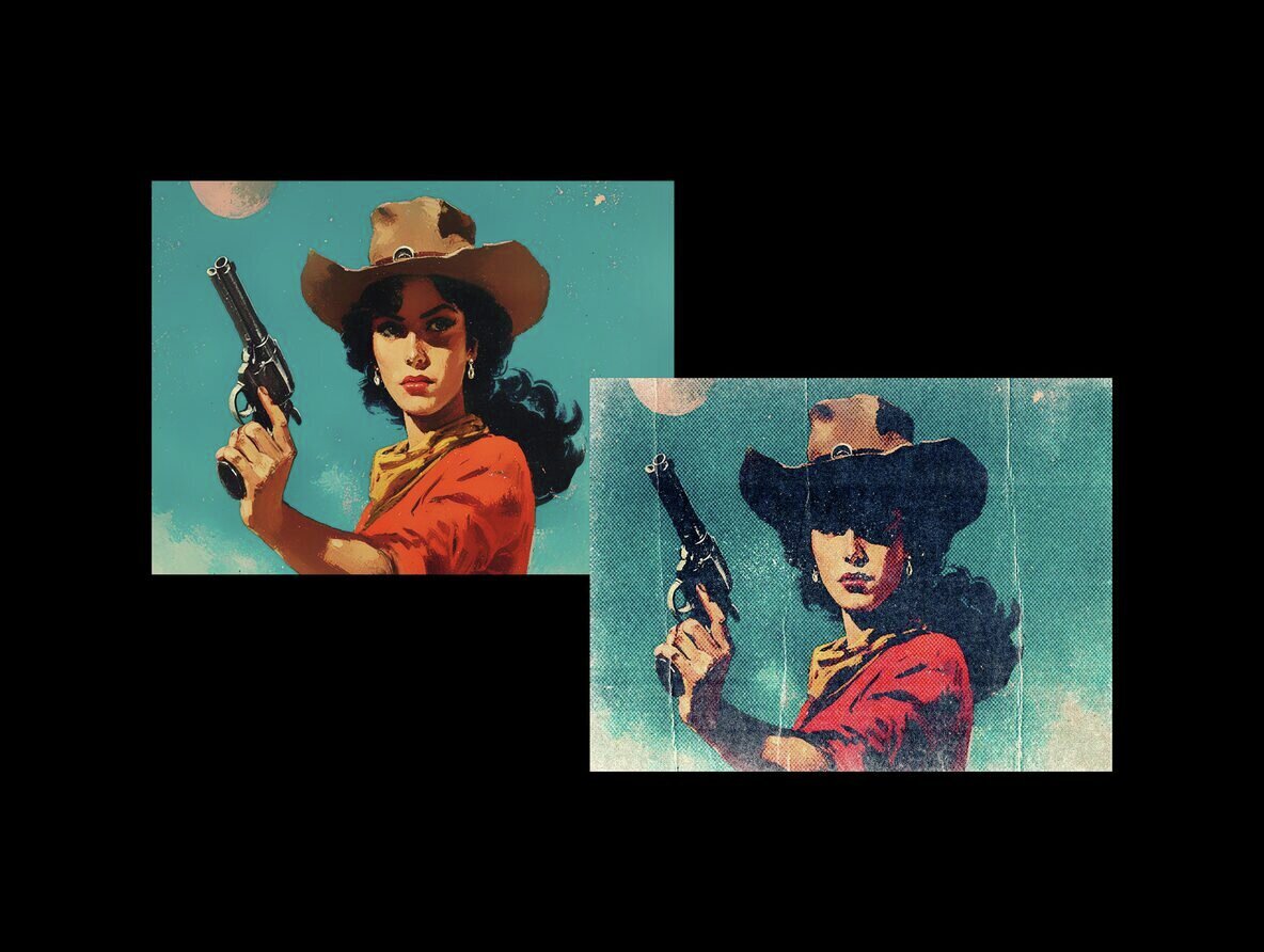 Grunge Retro Print Effect 2