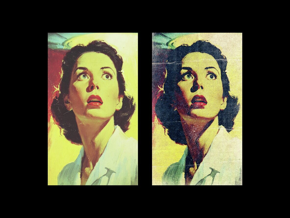 Grunge Retro Print Effect 7