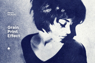 Grain Print Halftone Effect