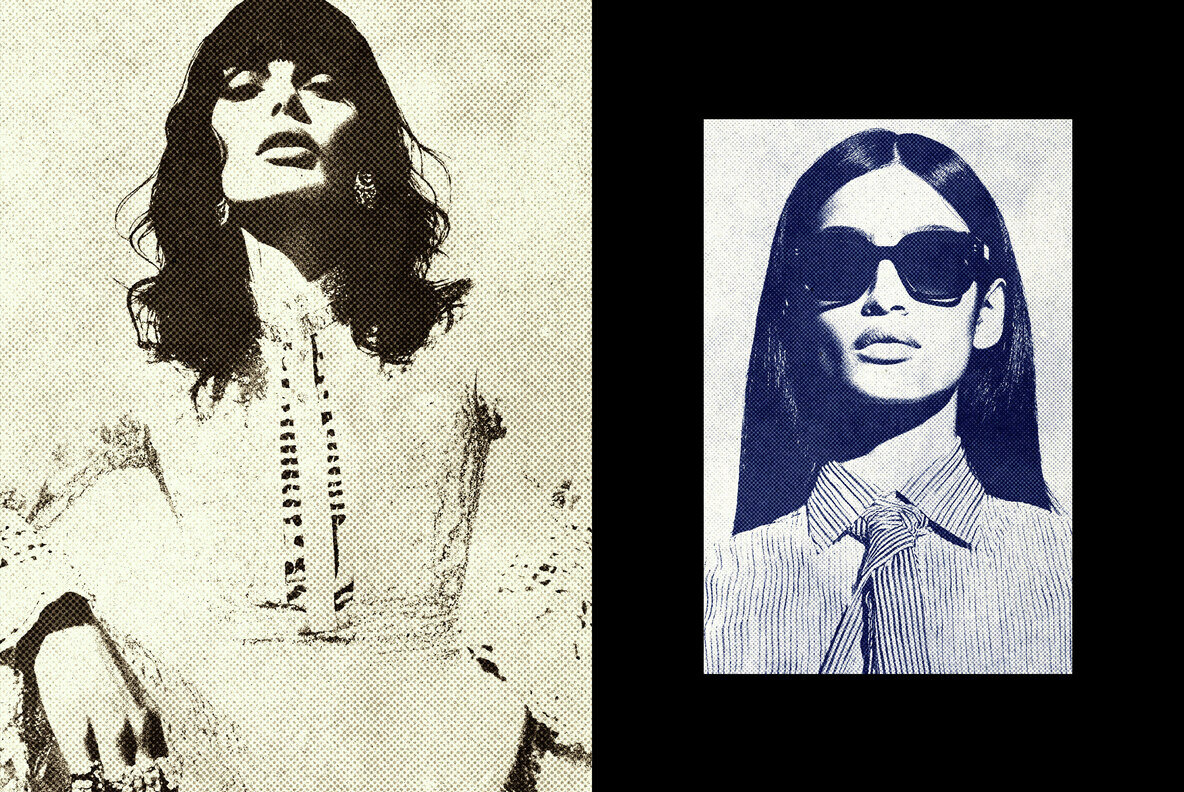 Grain Print Halftone Effect 5