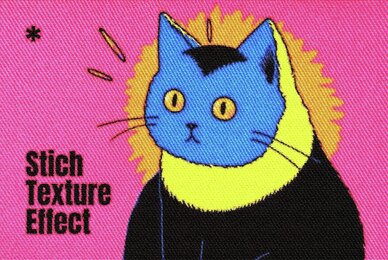 Embroidery Stitch Texture Effect