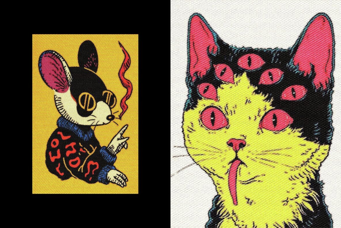 Embroidery Stitch Texture Effect 4