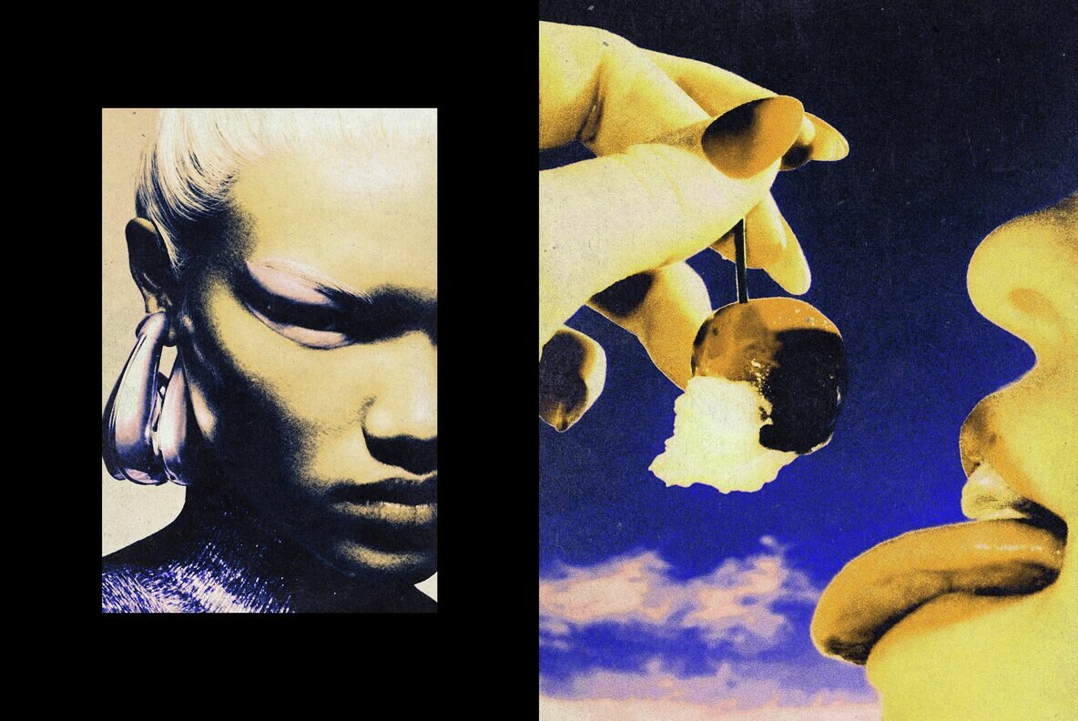 Grunge Risoprint Photo Effect 4