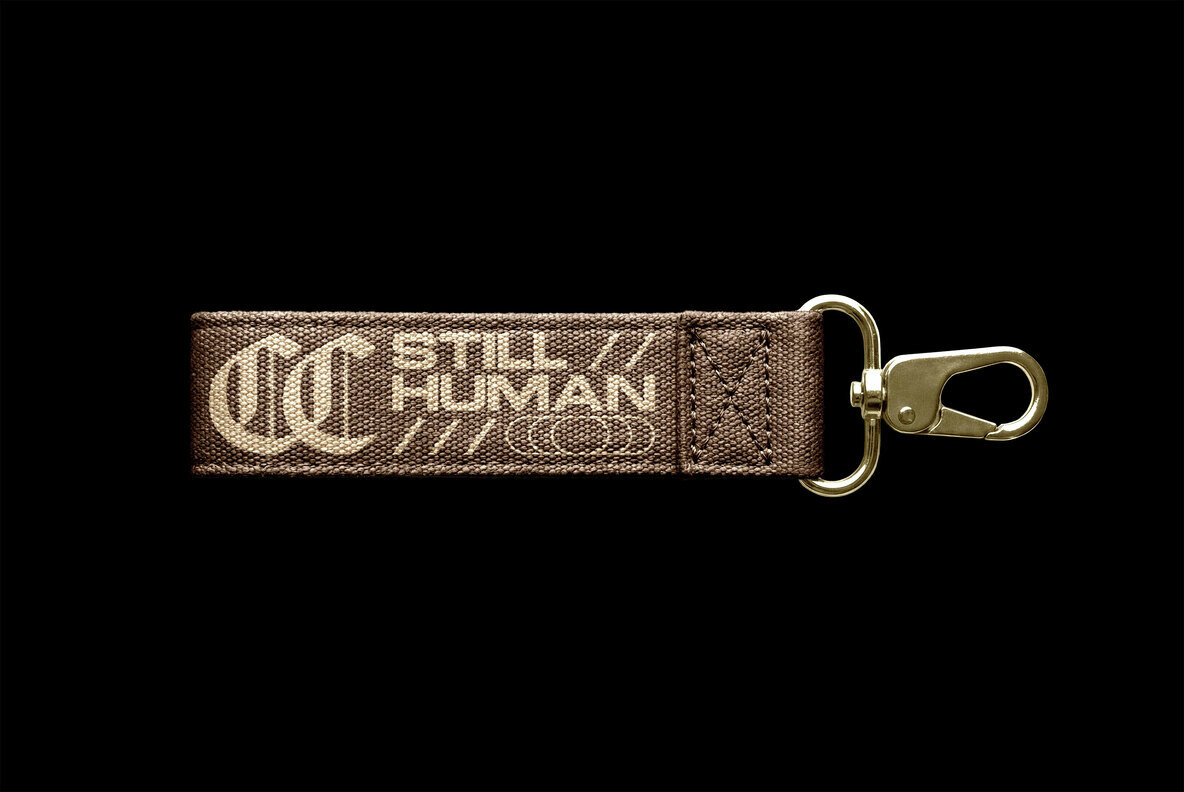 Textile Strap Keychain Mockup 4