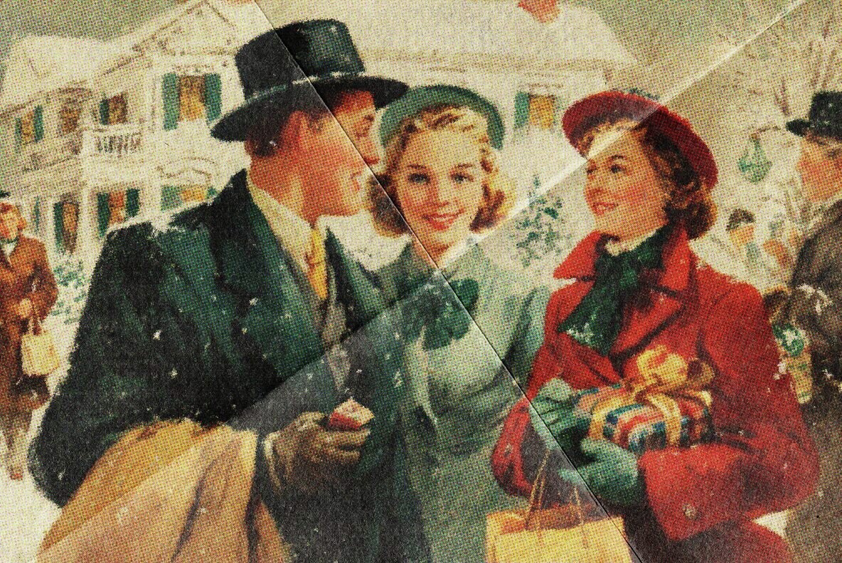 Vintage Halftone Postcard Effect 3