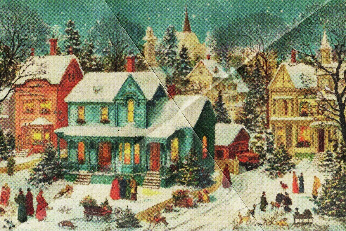 Vintage Halftone Postcard Effect 5