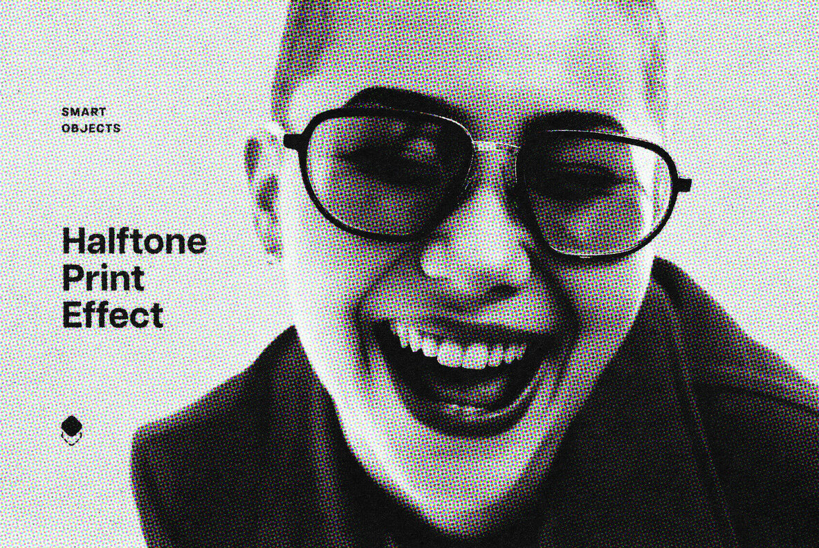 Halftone Print Photo Effect 1
