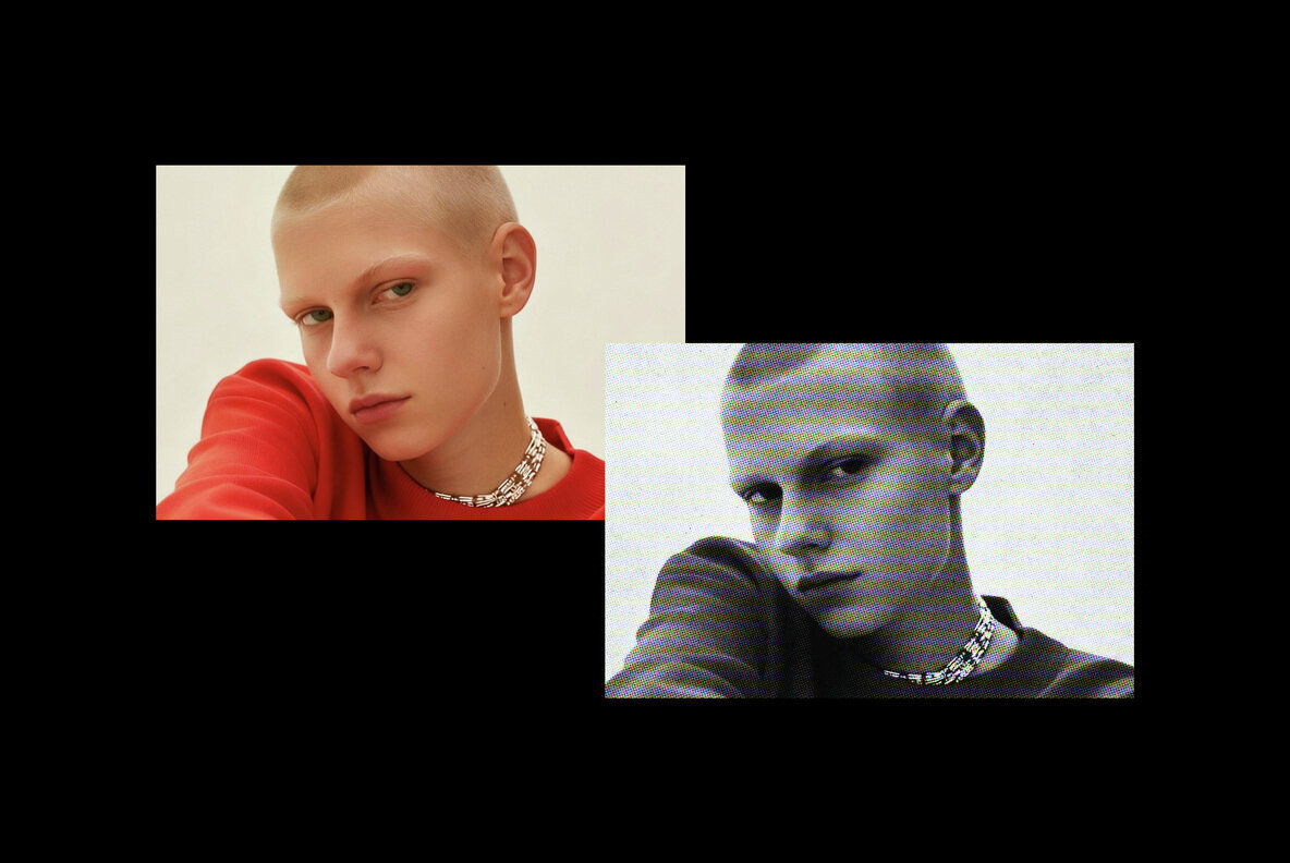 Halftone Print Photo Effect 2