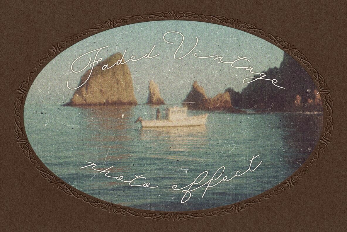 Faded Vintage Postcard Photo Effect 1