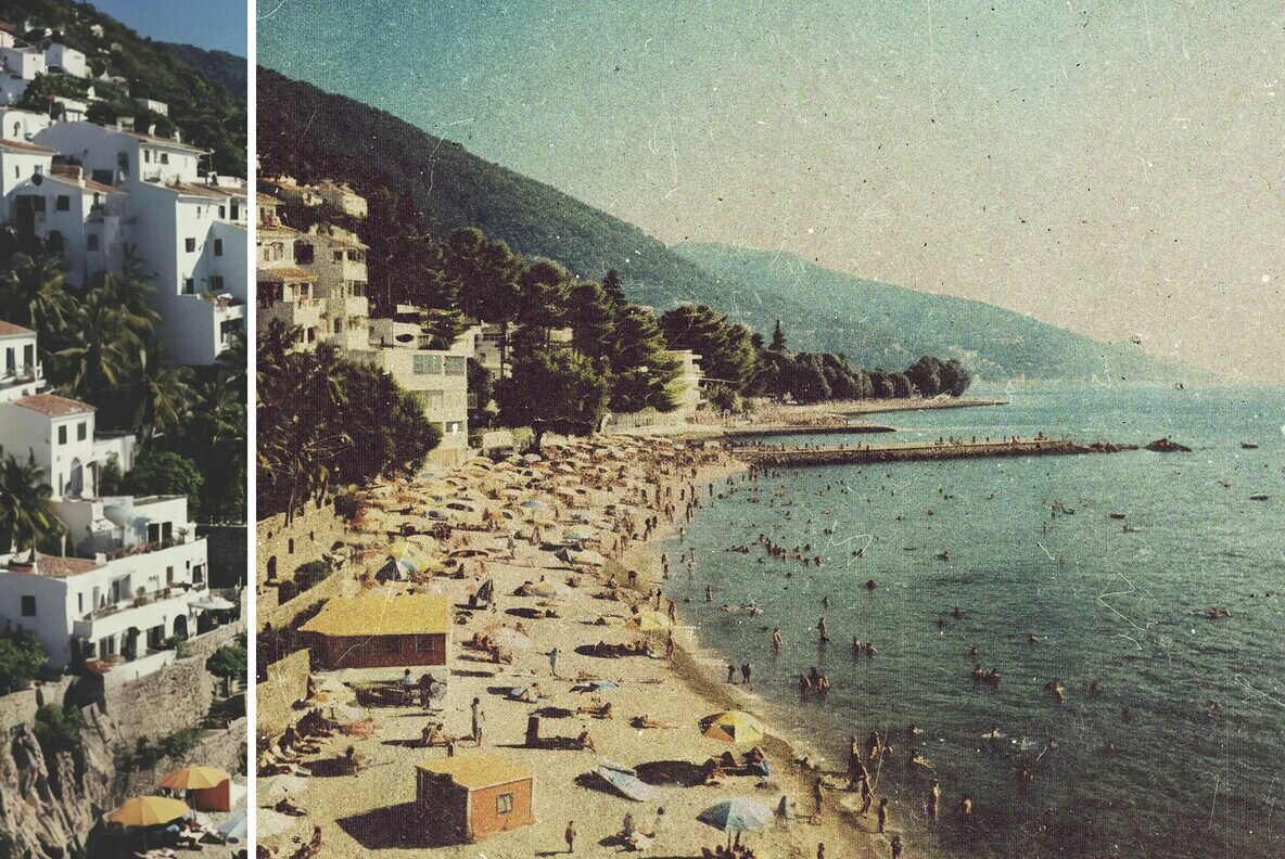 Faded Vintage Postcard Photo Effect 5