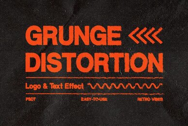 Grunge Distortion Text Effect