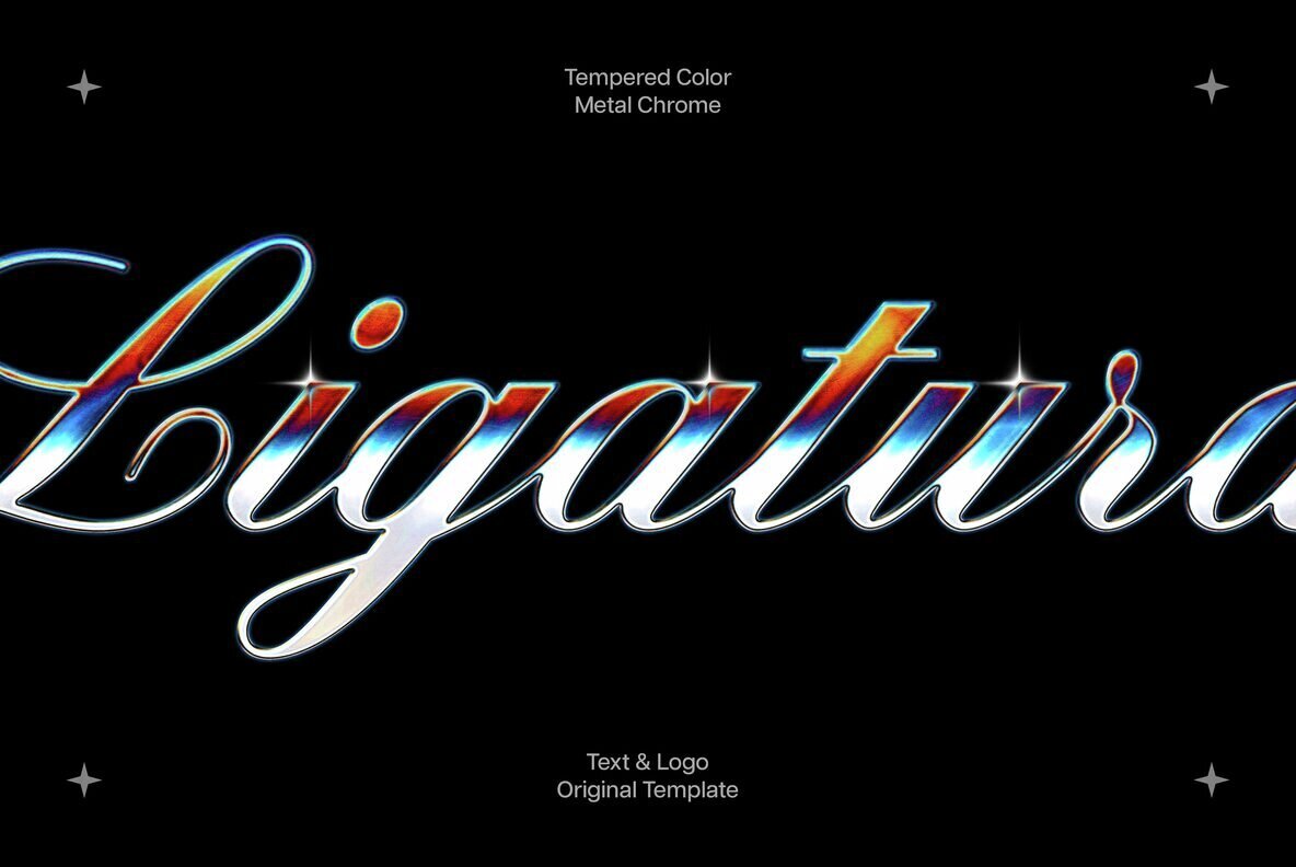 Tempered Color Metal Chrome Effect 1