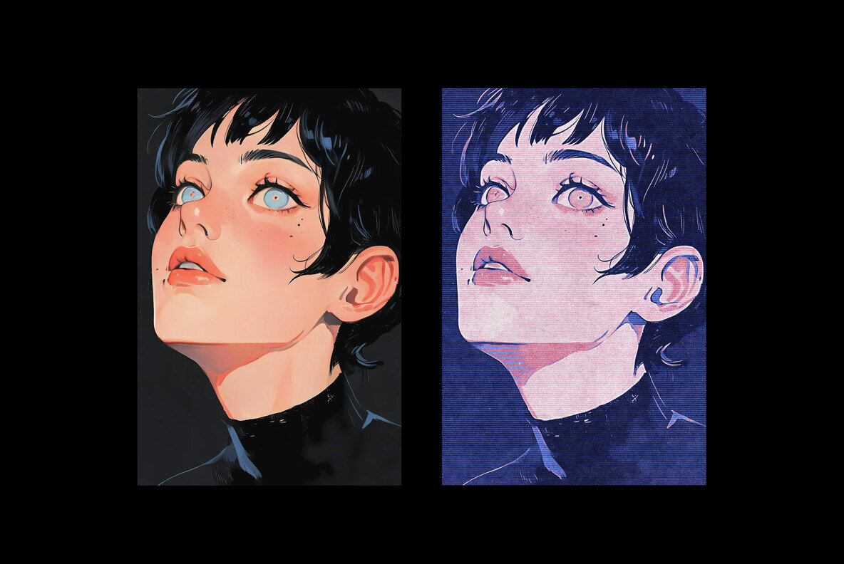 Printed Halftone Photo Effect 6