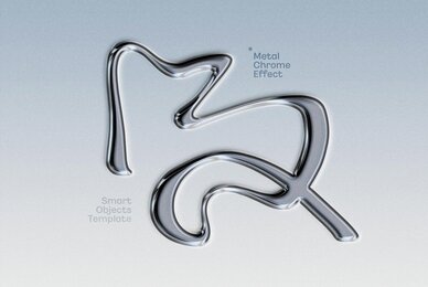 Chrome Text and Logo Effect