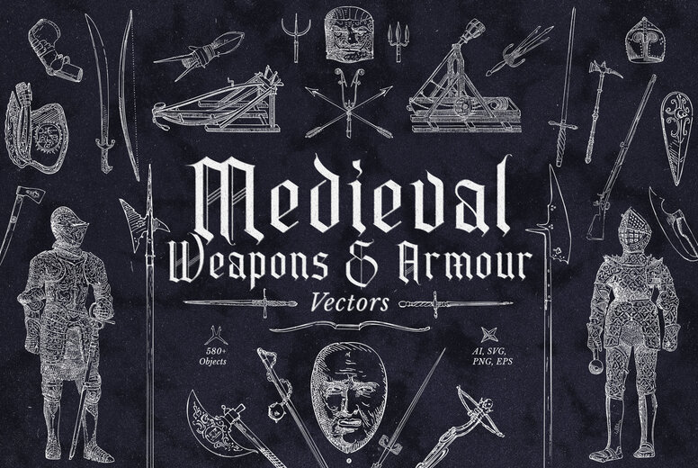 Medieval Weapons and Armour Vectors
