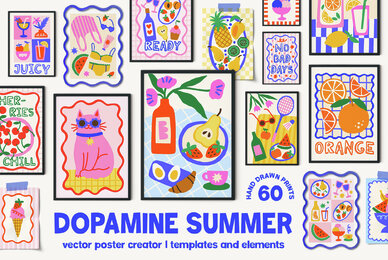 Dopamine Summer Poster Creator ArtFM
