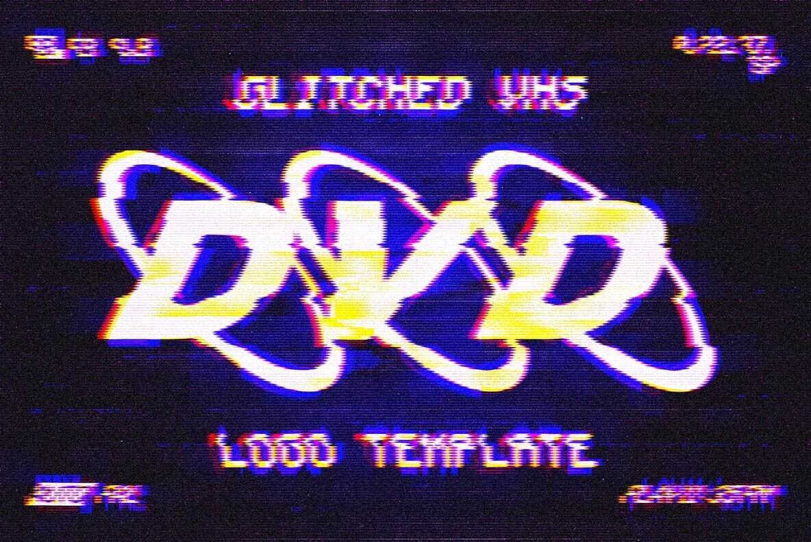 VHS Glitched Text Effect - YouWorkForThem