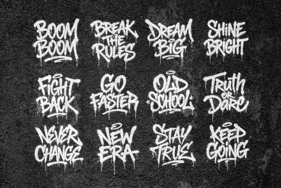 Graffiti Vector Pack And Psd Effect Typography - YouWorkForThem