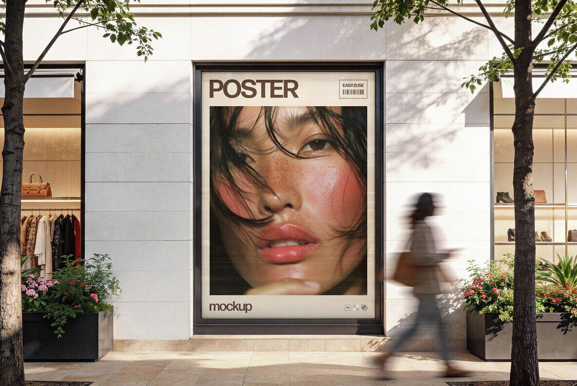 Storefront Window Poster Storefront Window Poster Mockup Mockups - YouWorkForThem