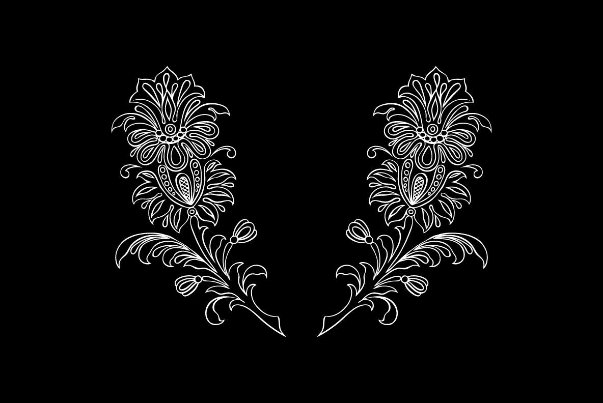 Hand Drawn Paisley Collection 3