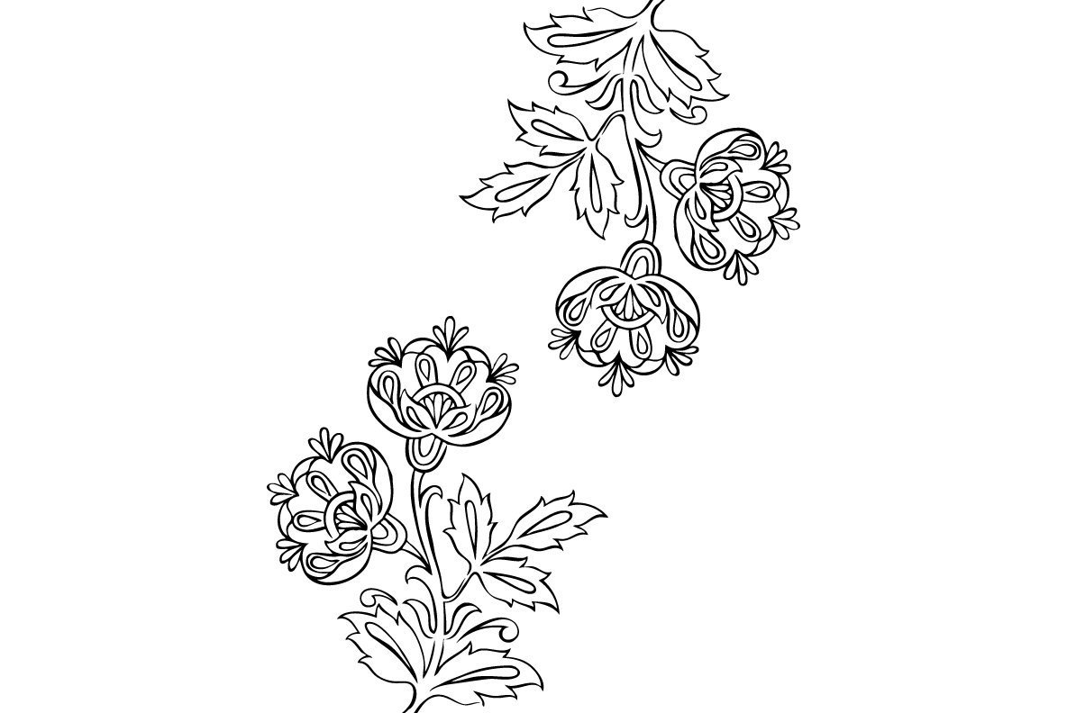 Hand Drawn Paisley Collection 4