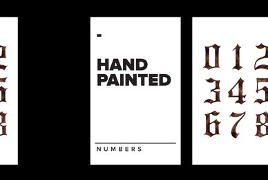 Hand Painted Numbers