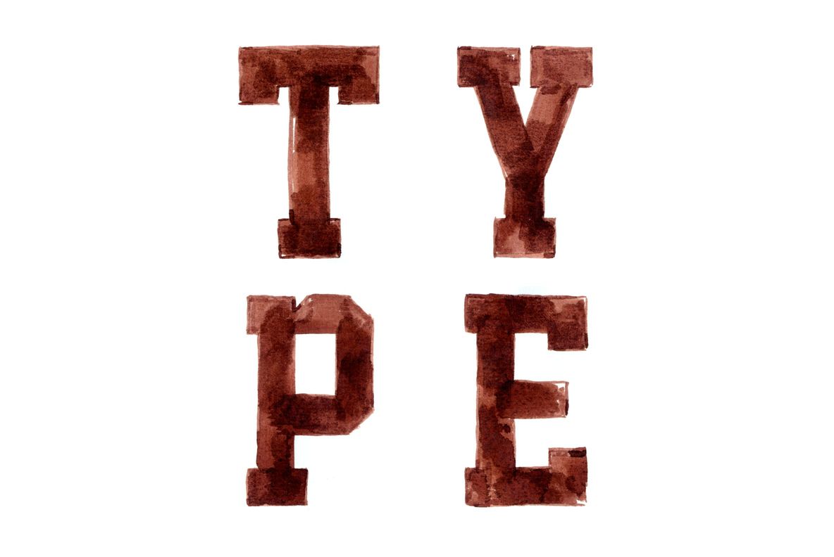 Hand Painted Athletic Type Hand Painted Athletic Type
