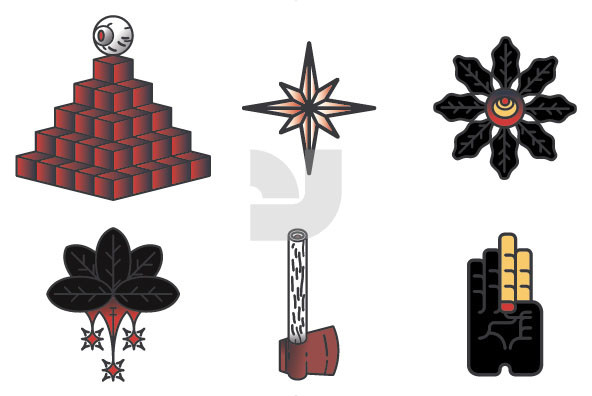 Tattoo Parlor Icons Tattoo Parlor Icons