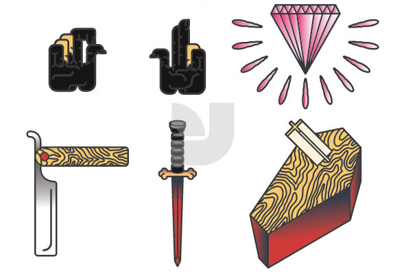 Tattoo Parlor Icons Tattoo Parlor Icons
