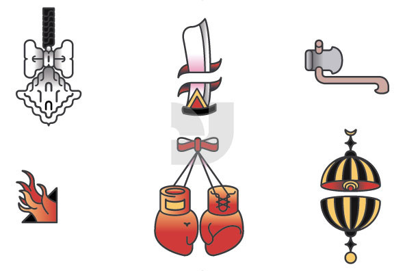 Tattoo Parlor Icons Tattoo Parlor Icons