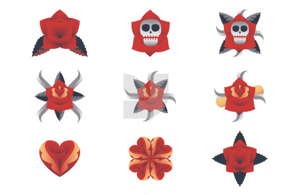 Tattoo Parlor Elements Tattoo Parlor Elements