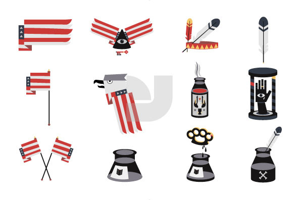 Tattoo Parlor Icons Tattoo Parlor Icons